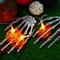 Halloween Pumpkin String Lights Battery Operated 10Ft 20 LED Orange Pumpkins Fairy Light 2 Modes Indoor Outdoor Twinkle Spooky Decorations for Halloween Thanksgiving Fall Bedroom Fireplace Party Patio